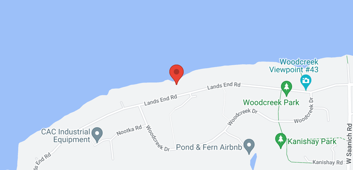 map of 668 Lands End Rd